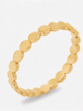 ** 3 For $30 💦Waterproof 💦 ** Gold Disc Stacking Ring Minimalist Dot Band